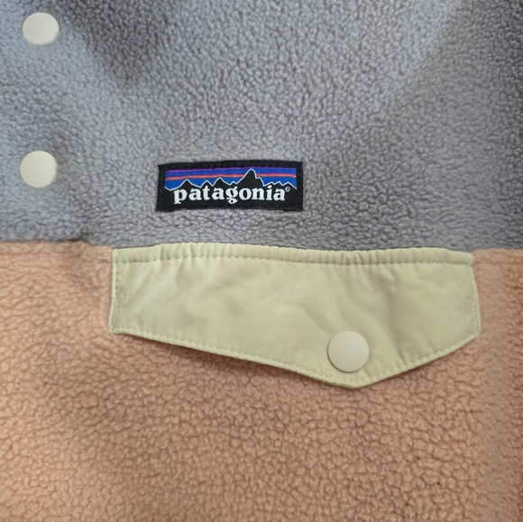 Patagonia Lightweight Synchilla Snap-T Fleece Jacket Medium Rosewater Colorblock - Picture 5 of 7